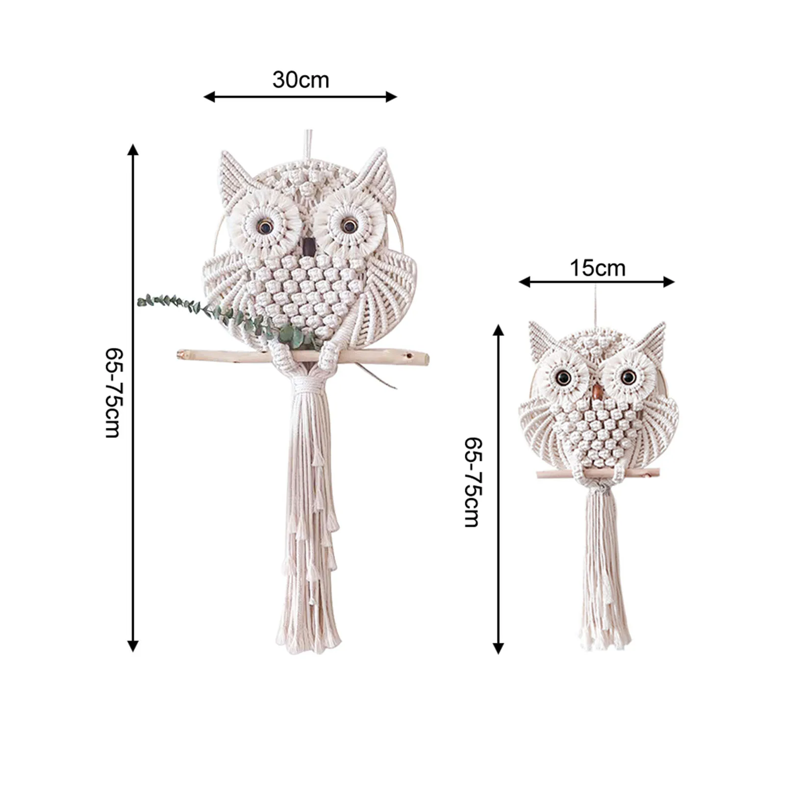

Nordic Style Owls Dream Catchers Cotton Macrame Wall Hanging Handmade Tassels Dreamcatcher Home Decoration