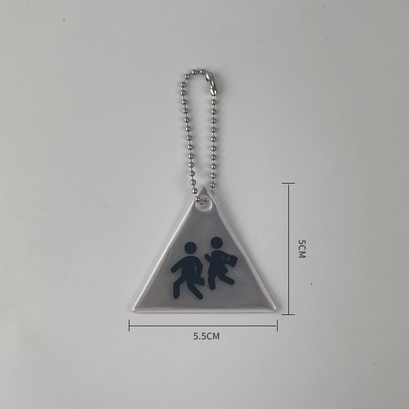 MEILITE 500 фонарейный треугольник с отражающим светом, подвеской для ключей, шармами, аксессуарами для сумки и крючком для дорожной безопасности.