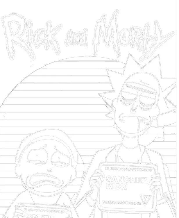 Чертеж летающей тарелки рик и морти