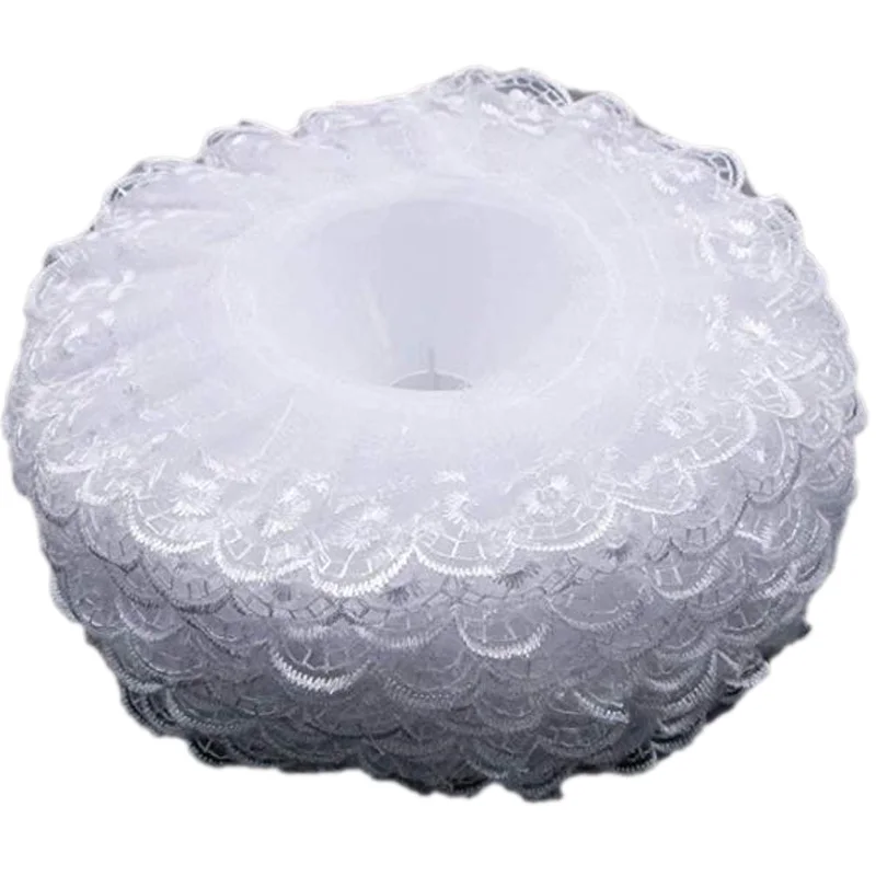 6 шт. кружевной Букет воротник DIY держатель для букетов Свадебный букет белый