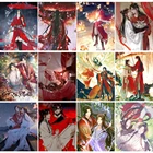 Алмазная живопись 5D с квадратными стразами, мозаика аниме Tian Guan Ci Fu Hua Cheng Xie Lian, мультяшная вышивка крестиком, домашний декор