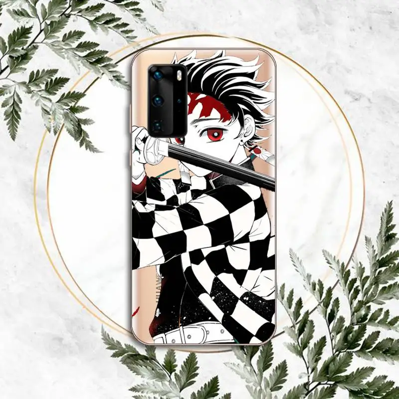 

Demon Slayer Phone Case Transparent for Huawei P honor 8 10i 20 30 40 smart 2019