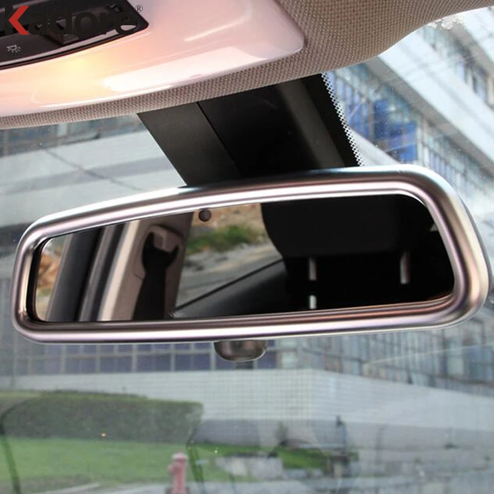 Для Jaguar F PACE 2016 2017 2018 ABS Матовая Внутренняя отделка заднего вида аксессуары для