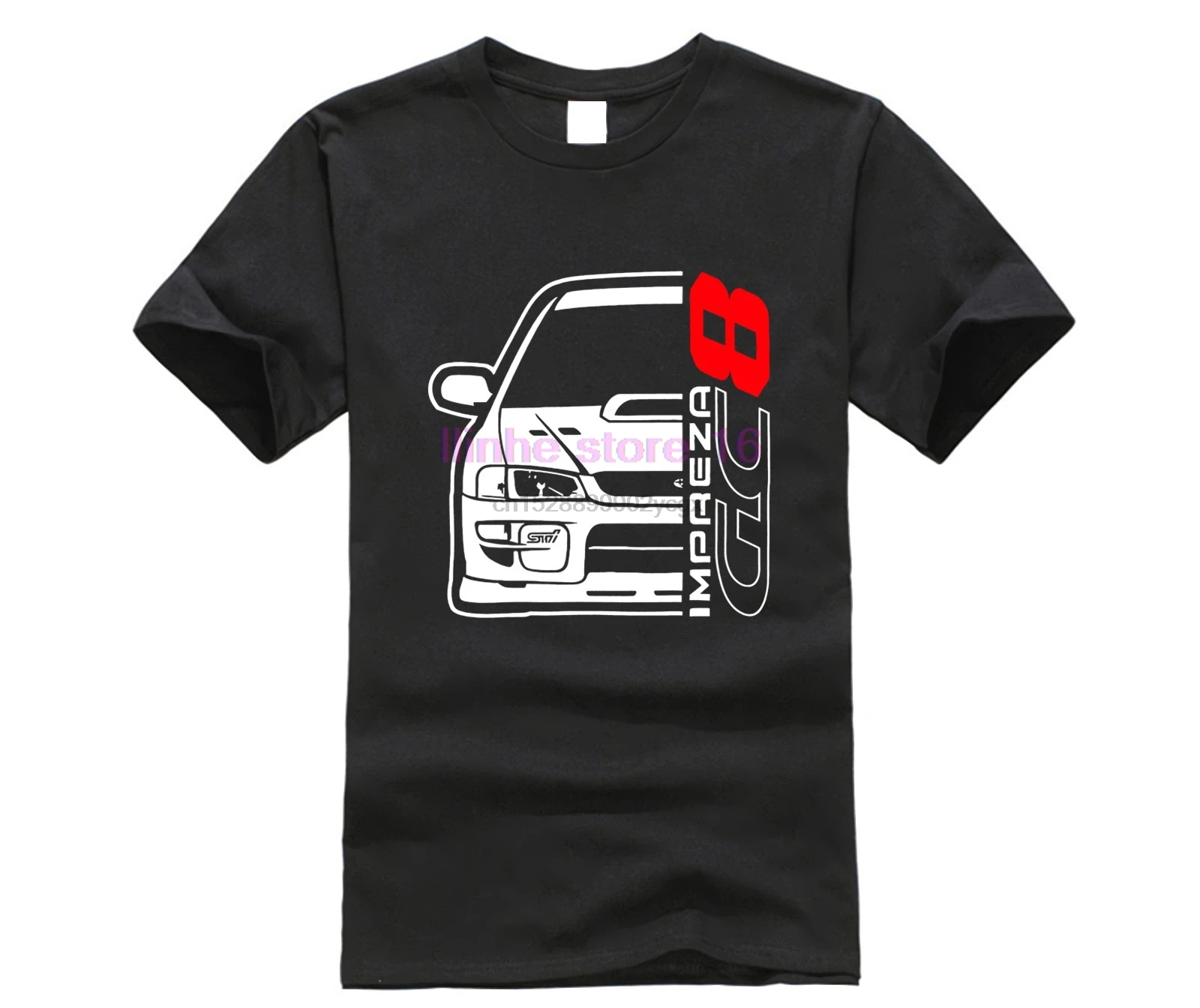 Модная мужская Фирменная футболка для фитнеса Slim Fit Japan Car Impreza Gc8 с принтом - купить