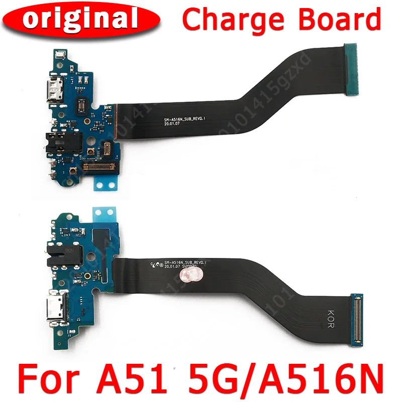 Оригинальный зарядный порт для Samsung Galaxy A51 5G USB зарядная плата A516N док разъем