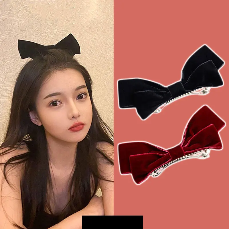 5 9 &quotзаколки для волос женщин ручной работы фланелевый бантик банты с зажимами