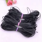 0,5-2,5 мм черный вощеный шнур вощеная нить веревка шнур ремешок Ожерелье Веревка бусины для изготовления ювелирных изделий DIY браслет аксессуары