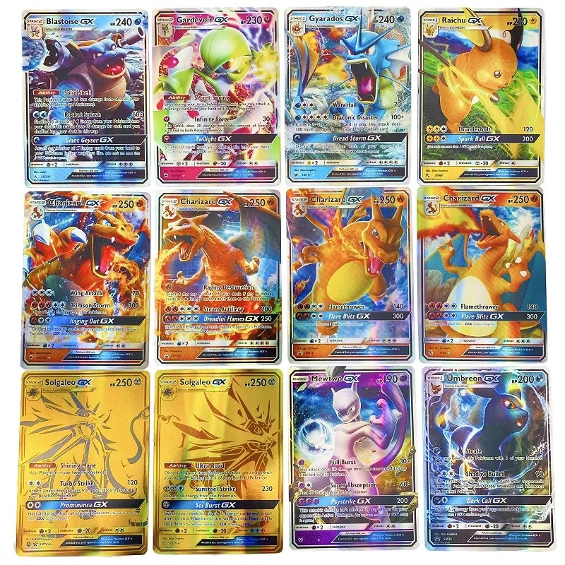 50-300 шт. блестящие карты Pokemon V MAX GX Лидер продаж этикетка команда VMAX EX английская