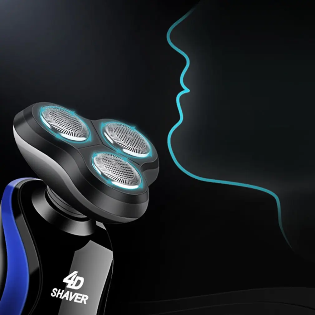 

Electric shaver 3 in 1 rechargeable electric beard trimmer men's beard and nose hair trimmer men's facial cleaner