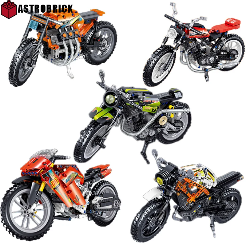 Новые высокотехнологичные Series Скорость Чемпион мотоцикл строительные блоки для