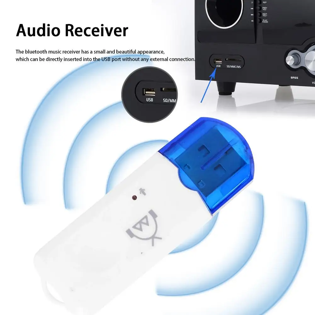 2021 мини беспроводной USB Bluetooth адаптер ключ 2 1 музыкальный аудио приемник