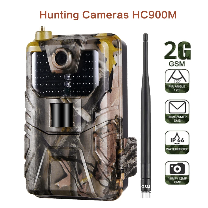 

20MP 1080P Wildlife Trail Camera Photo Traps Night Vision 2G SMS MMS SMTP Email Cellular Hunting Cameras HC900M Surveillance