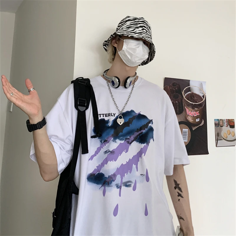 

2021 Harajuku Hot Style Clothes Summer Short-Sleeved T-shirt Female Harajuku Style Design Sense Niche Sweet Cool Top Loose Ins T