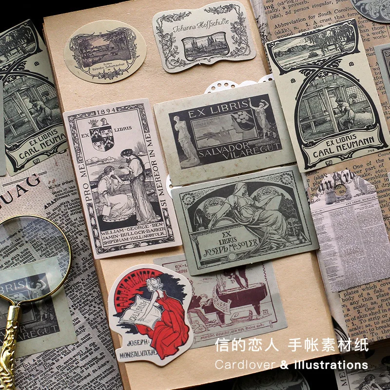 Набор стикеров для скрапбукинга 40 шт. | Канцтовары офиса и дома