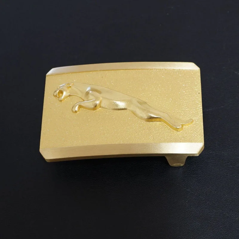 

High Quality Brass leopard embossed belt buckle pure copper material