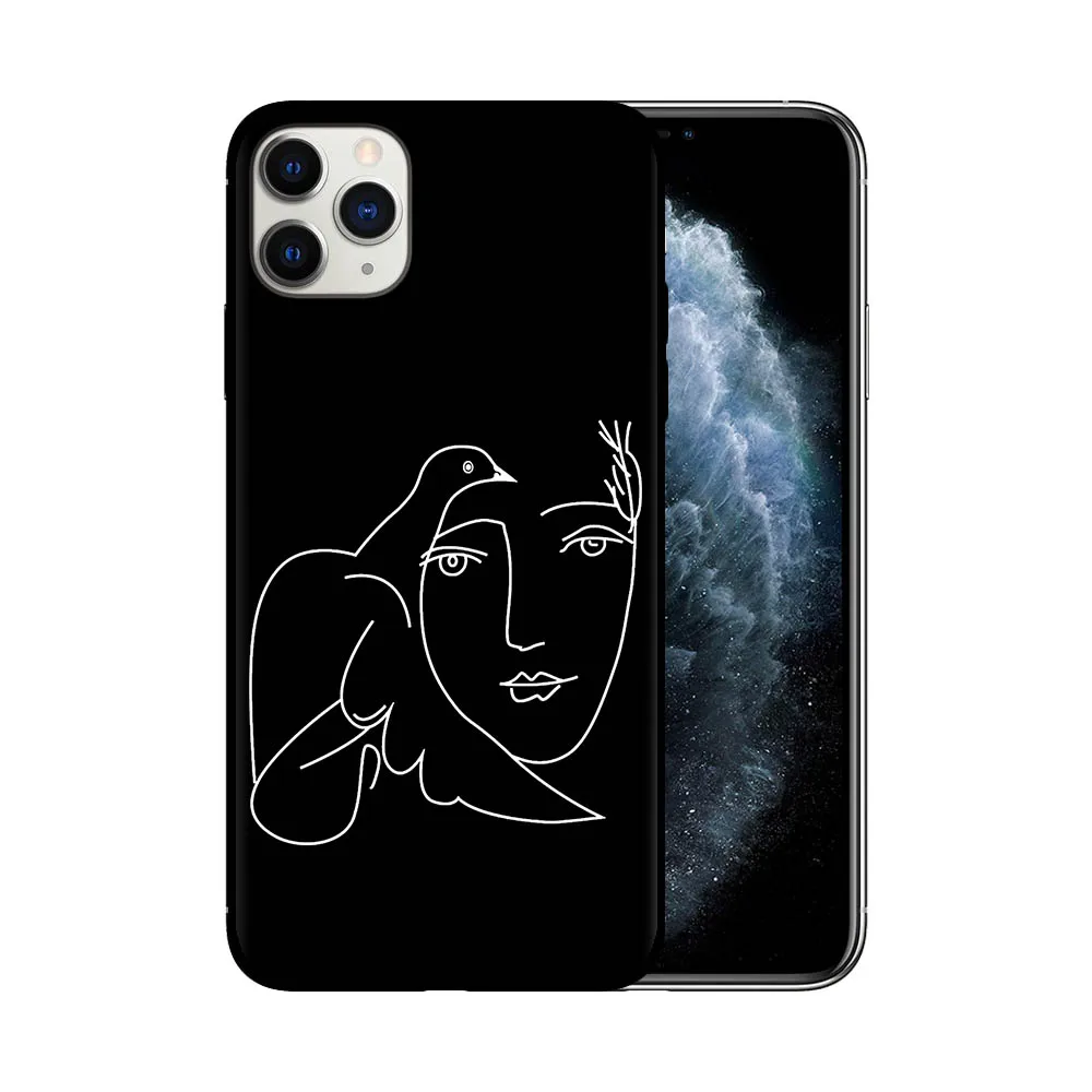Чехол для iPhone 11 Pro Max XR X Xs 6 6S 7 8 Plus 5 5S SE 2020 силиконовый с абстрактным рисунком |