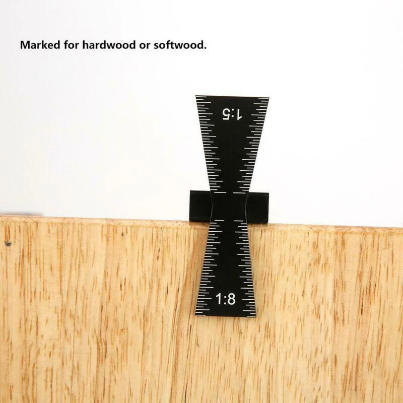 

Aluminium Alloy Gauge 1:8 Hardwood Woodworking Graduated Scales Dovetail/Marker