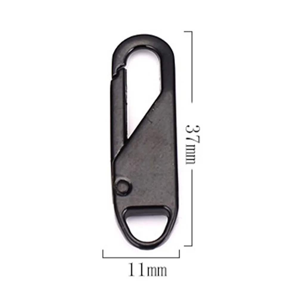 

2pcs Zipper Pull Head Metal Zipper Replacement Clip lightning Repair Kits Buckle Fixer Zip Zipper Slider DIY Sewing Craft Kits