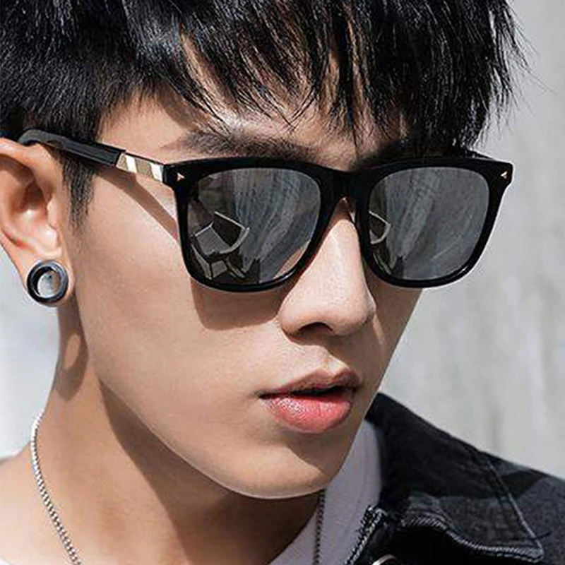 

Винтажные Квадратные Солнцезащитные очки для женщин и мужчин, классические линзы, защита UV400