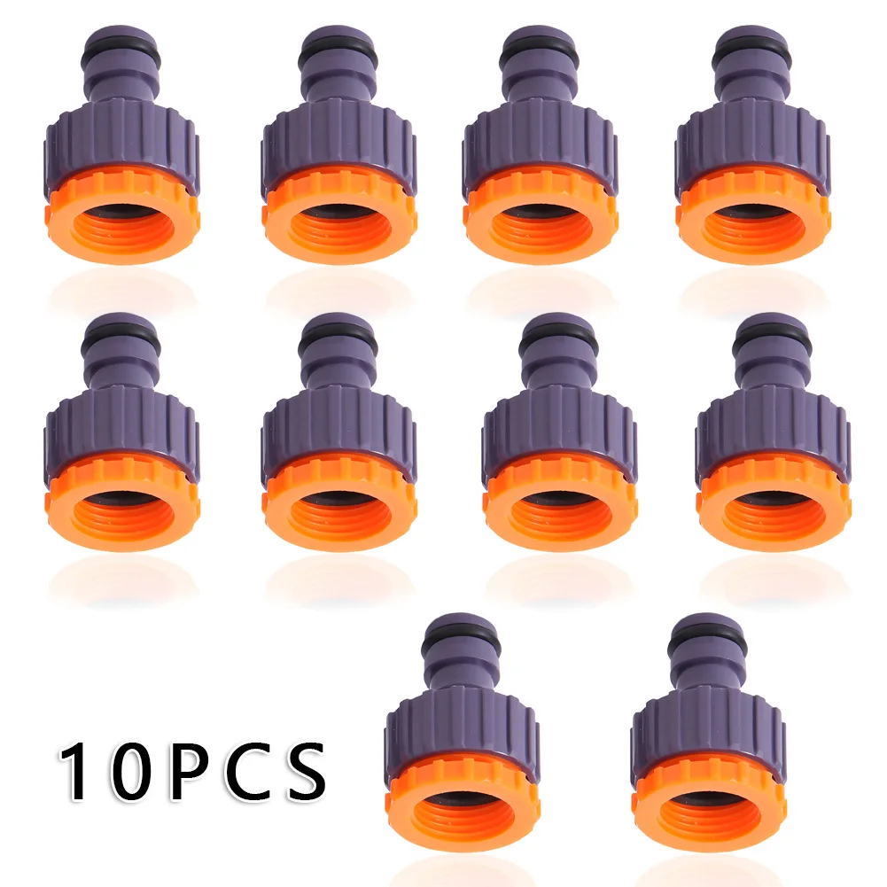 

10Pcs Hose Adaptor 1/2\\\" 3/4\\\" Screw Connector Garden Watering Applications