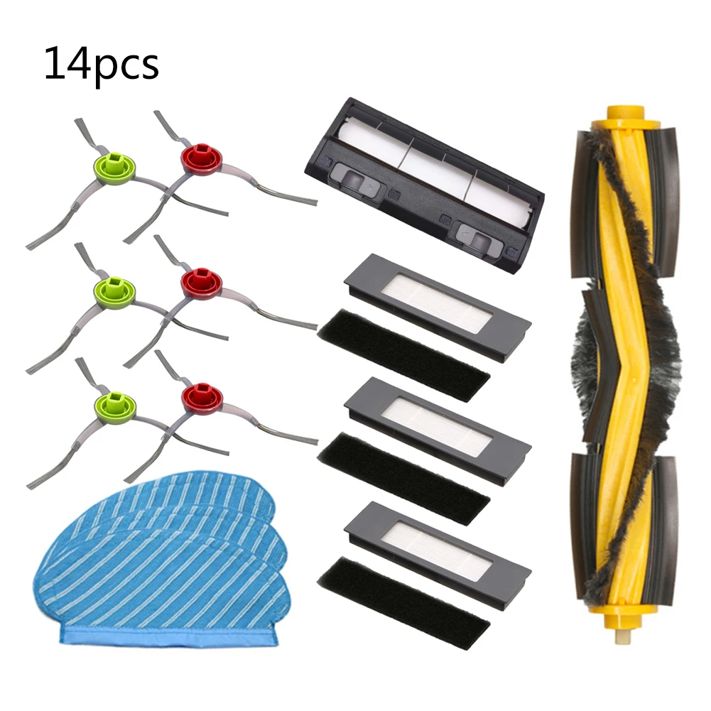 

14pc Cover Plate Main Brush Rag Kit For Ecovacs Deebot OZMO 950 Robot Accessorie Household Cleaning In Stock
