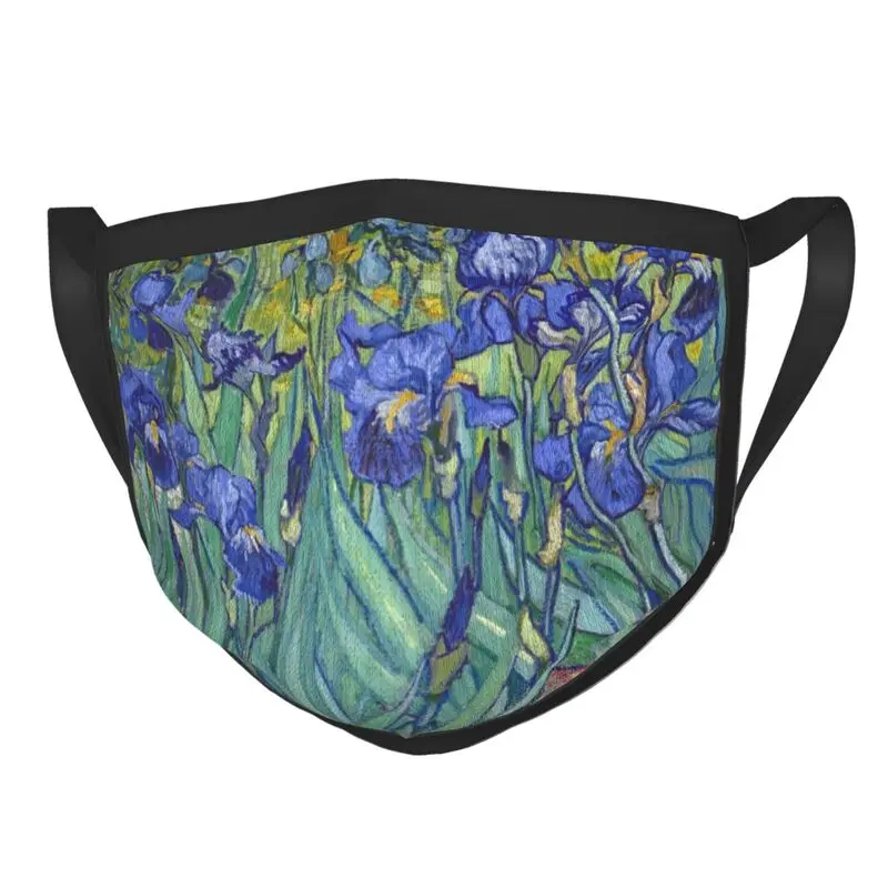 

Van Gogh Mask Anti Dust Breathable Irises Face Mask Protection Cover Unisex Adult Respirator Mouth-Muffle