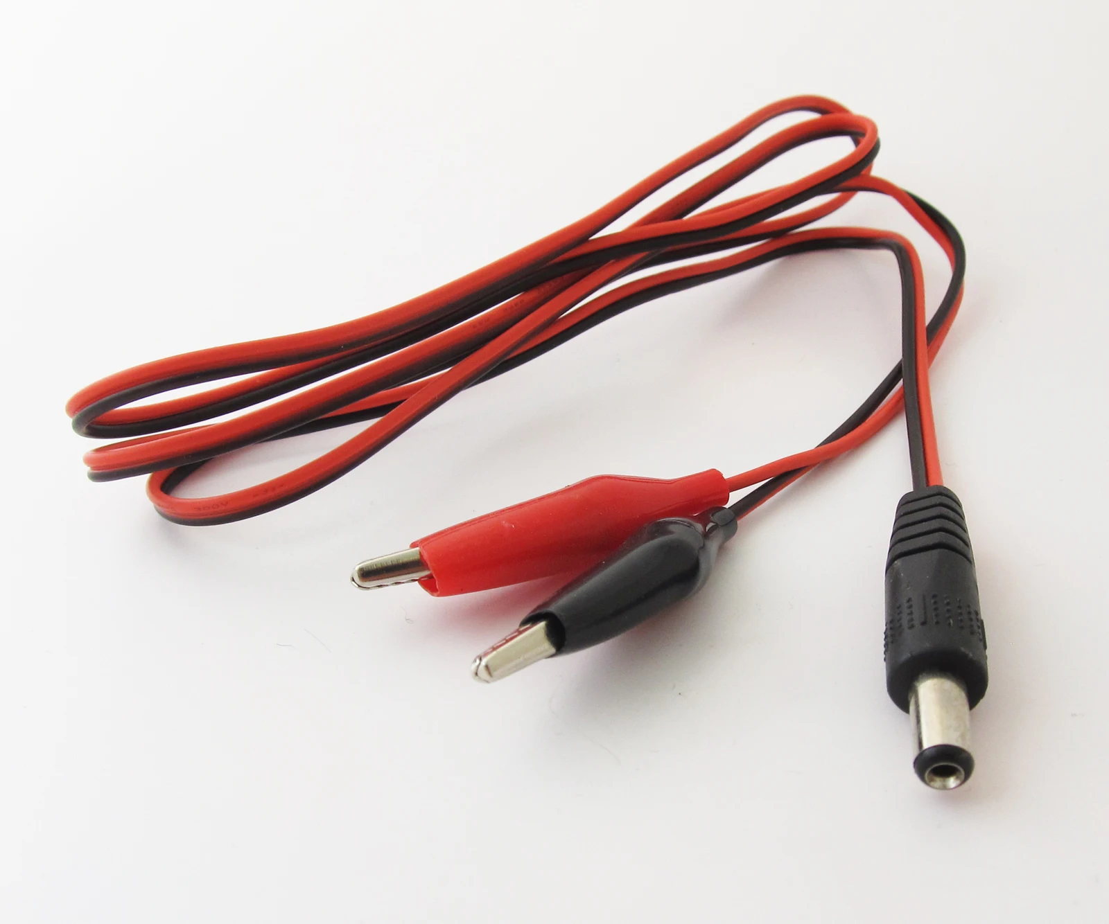 

1 set 100cm/3.3ft 5.5x2.1mm DC Male Plug to Dual Alligator Clip DC Power Cable