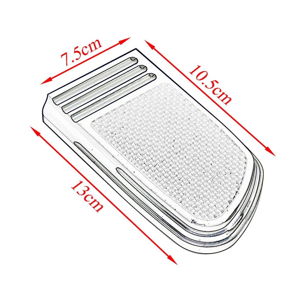 

Motorcycle CNC Brake Pedal Pad Cover Black Chrome For Harley Softail Heritage Touring FLHT Electra Glide Sportster XG XL Dyna