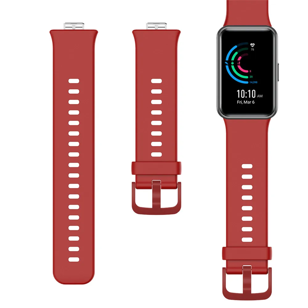 Silicone Strap for Huawei Watch Fit Smart soft Sport Waterproof WristBand Watchband Replacement Bracelet huawei fit | Электроника