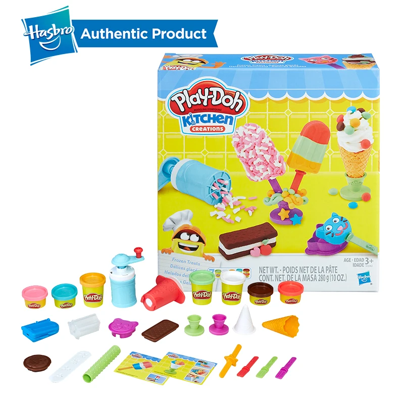 Hasbro Play-Doh kitchen Creations Замороженные лакомства игрушка мороженое производитель забавная фабрика Искусство и ремесла Play Doh чехол цветов