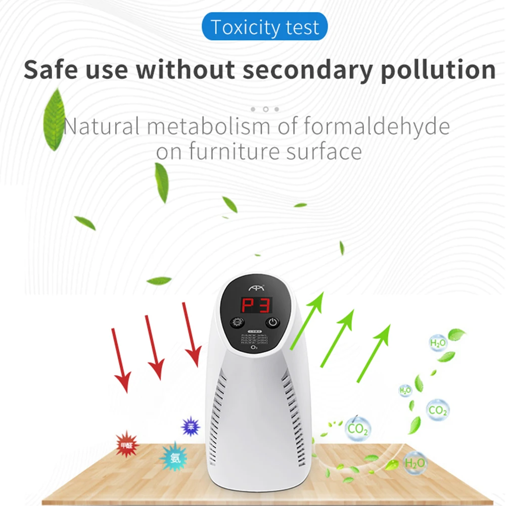 

Car Air Purifier 4 Modes Portable USB Rechargeable Mute Smart Mini Home Vehicle Air Cleaner Remove Formaldehyde Air Cleaner