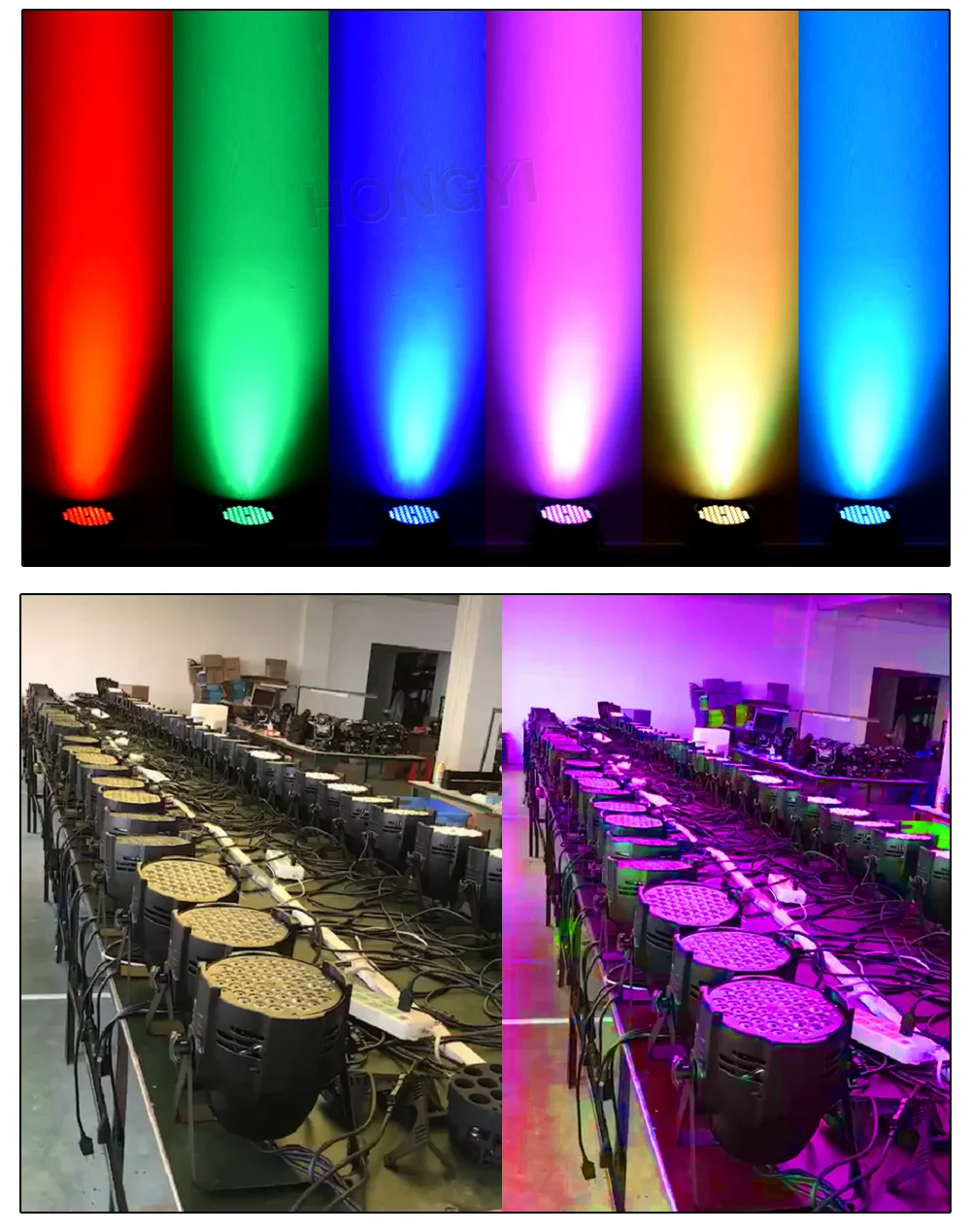 Алюминий сплав светодиодный Par 54x3 Вт RGB 3in1 светодиодный Par может Par 64 светодиодный прожектор Par dj проектор стирка освещение сценическое освещение