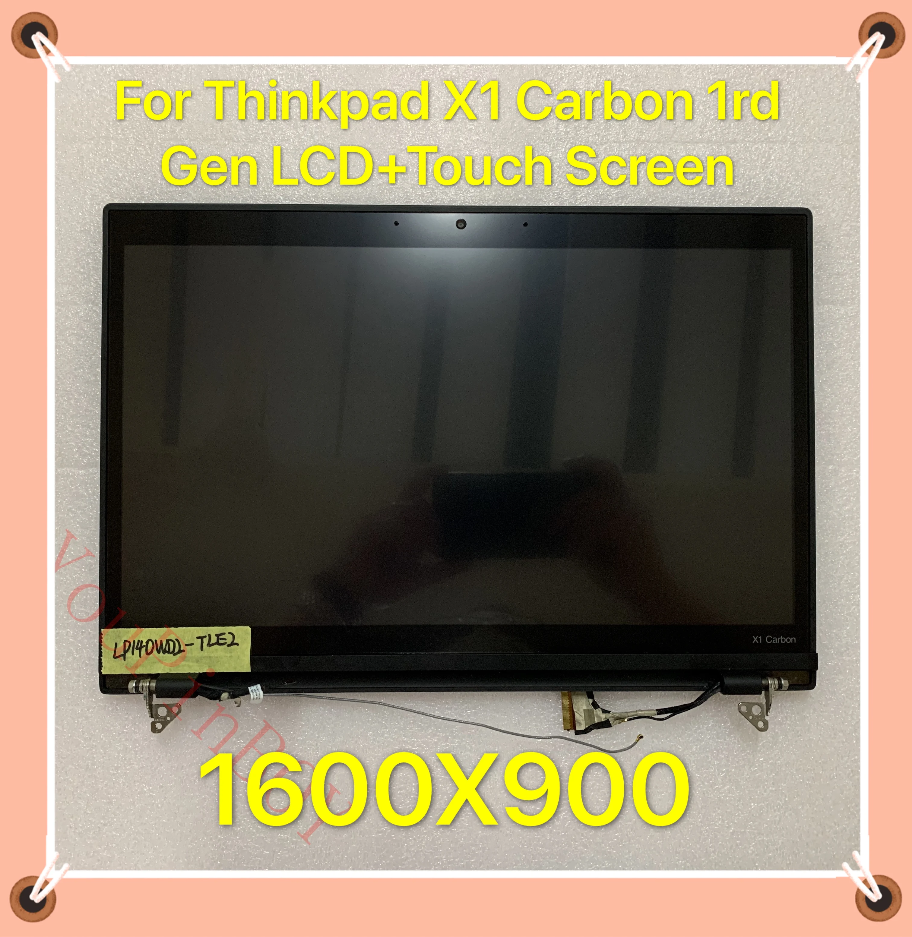 Оригинальный 14 дюймовый углеродный сенсорный ЖК экран в сборе для Lenovo ThinkPad X1 LP140WD2