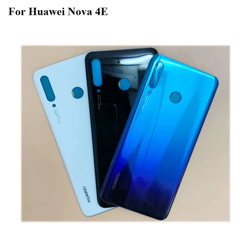 Фото Чехол-накладка для Huawei Nova 4E 4 E черный с логотипом | Мобильные телефоны и