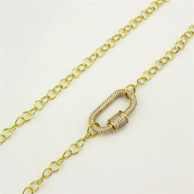 5 шт./лот новый дизайн ожерелье с сердцем/овальной застежкой из фианита компонент