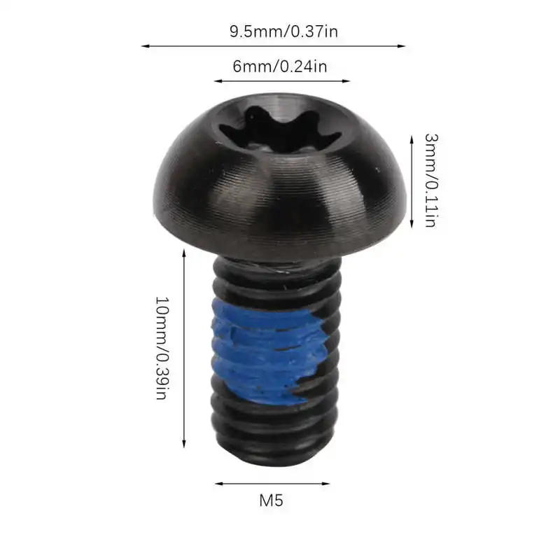 12 шт. винты для ротора велосипед T25 M5x10mm велосипедный дисковый тормозной ротор