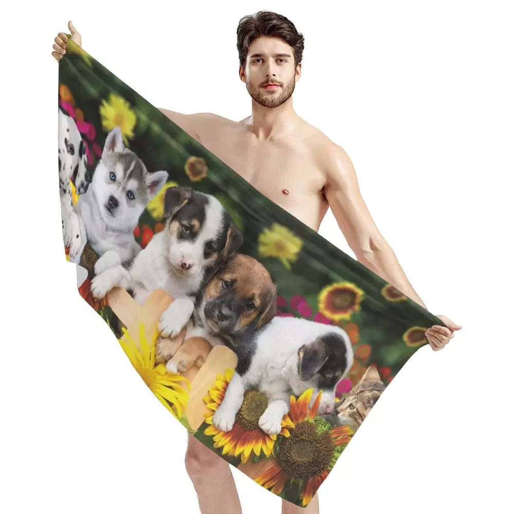 Милое полотенце для душа из микрофибры 150x75 см | Дом и сад