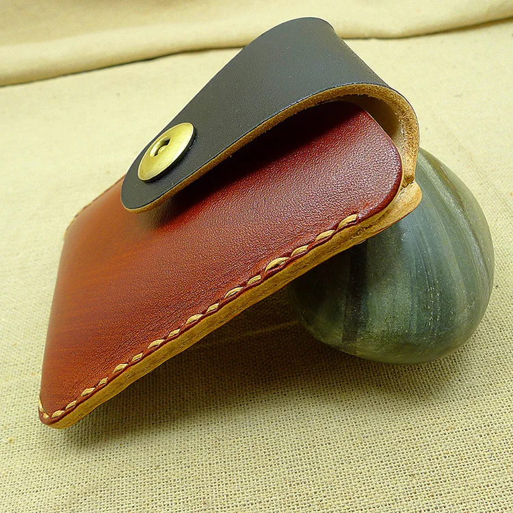 Ультратонкая поясная сумка blongk из натуральной кожи Маленький забавный кошелек