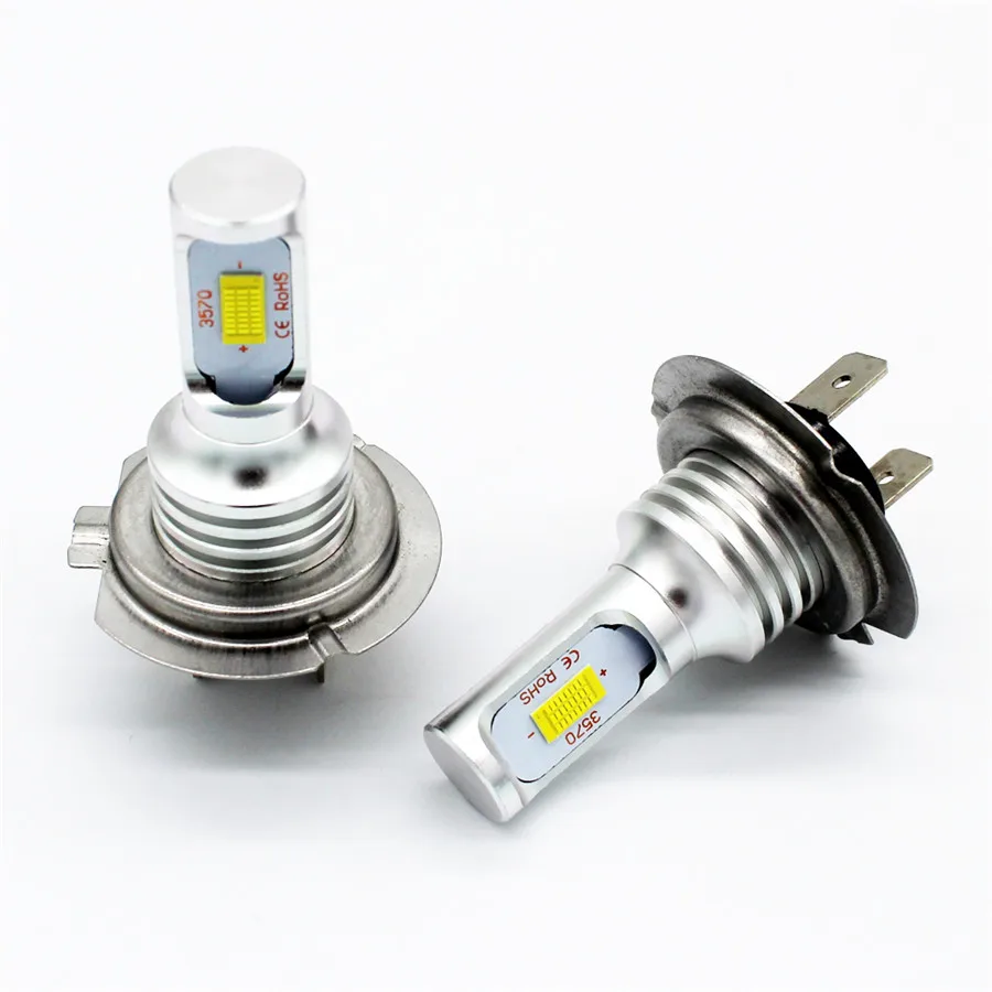 

2x 35W H7 LED Headlights Bulbs Kit High/Low Beam 4000LM Super Bright 6000K White