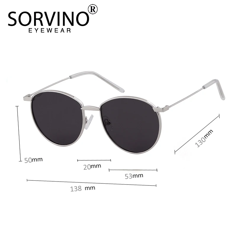 Женские солнцезащитные очки SORVINO Овальные Солнцезащитные в стиле ретро