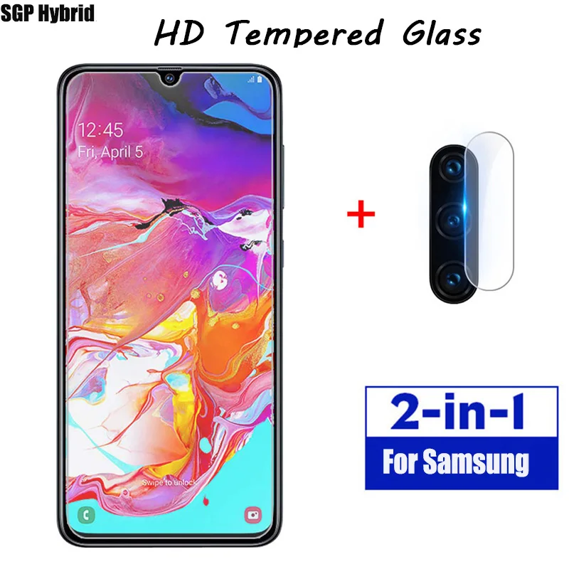 

2 в 1 Защитное стекло для экрана для Samsung A70 A70S задняя камера пленка для объектива закаленное стекло на Samsung Galaxy A70 A70S пленка