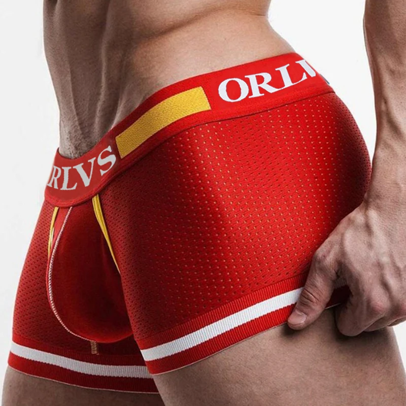 

ORLVS Boxers Cotton Soft Fit Men's Undepants Comfortable Breathable Romantic Delicacy Super Elactic No Side Seam Sport Pants