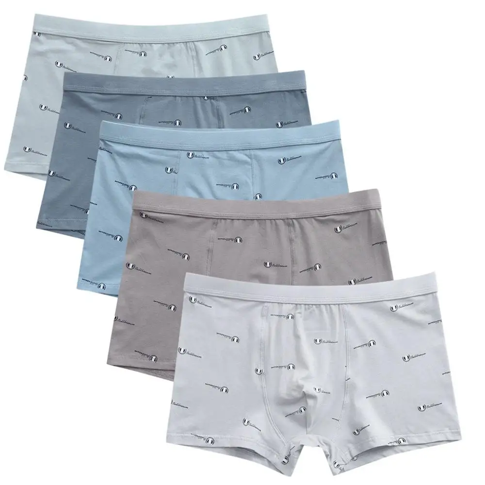 Трусы брифы мужские хлопковые с буквенным принтом #3b21 1 шт.|Комбинезоны| |