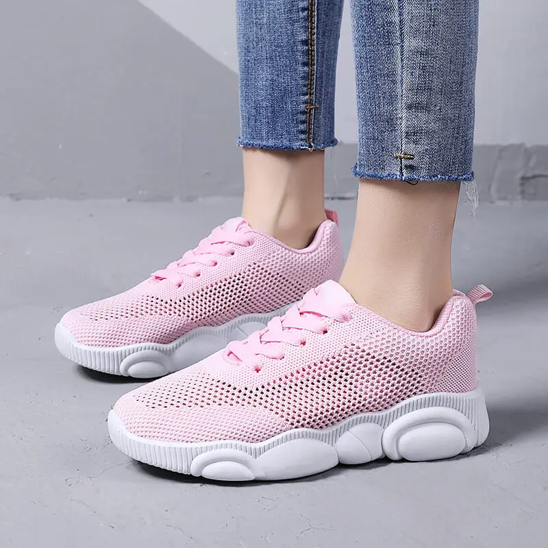 

Ultralight And Breathable Running Shoes Women's Mesh Sports Shoes Outdoor Non-slip Fitness Shoes