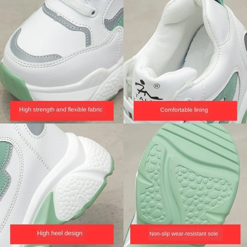 

Womens Shoes Sneakers height Increase Girls Female Flat Platform Running Sports Feminine Walking Shoes Women Zapatos De Mujer