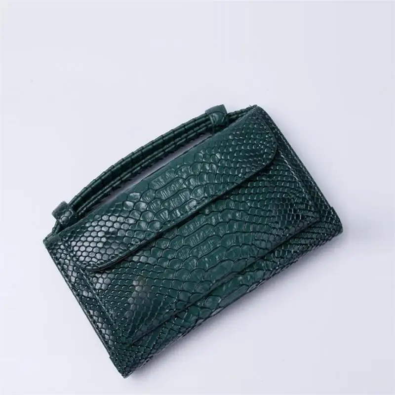 Модный роскошный клатч из воловьей кожи сумка через плечо с маленьким