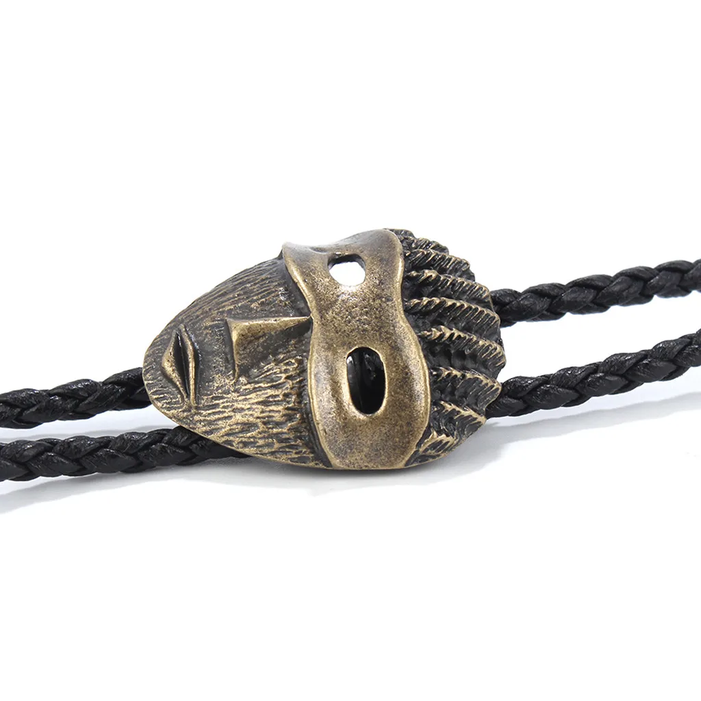 

Western Cowboy Mask Bolo Ties Rodeo Dance Aztec Necktie Shoestring Bola Tie