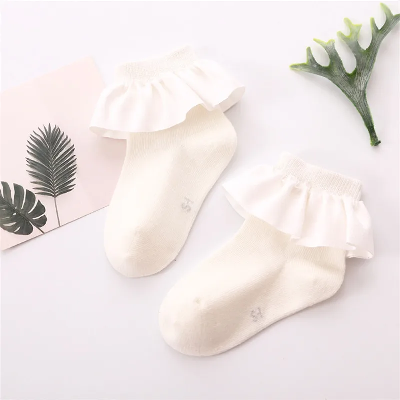 Брендовые Детские короткие носки с кружевным рантом забавные вязаные принцессы