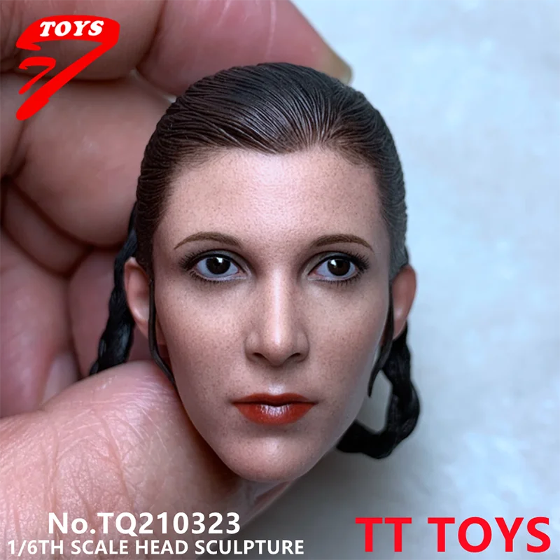 

В наличии TTTOYS1 1/6 Кэрри Фишер принцесса Leia ПВХ голова скульптура модель TQ210323 подходит для 12 дюймов Женщина солдат экшн-фигурки