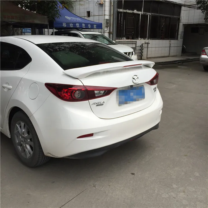 Для Axela Mazda 3 Спойлер ABS Материал заднего крыла автомобиля Mazda3 праймер цвет задний